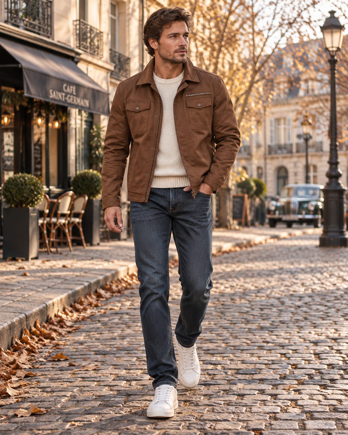Men's Cotton Twill Military Jacket | Gavin_3