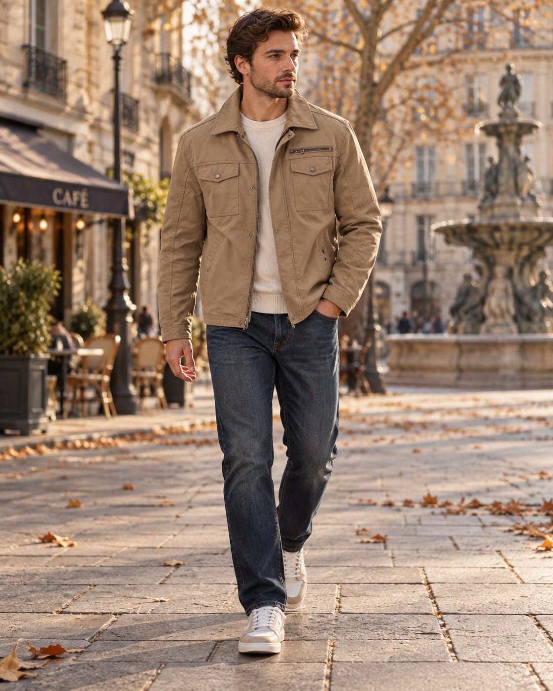 Men's Cotton Twill Military Jacket | Gavin_4