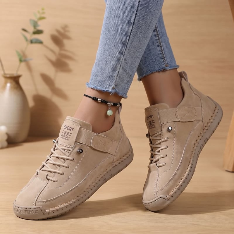 Women's Suede-Effect Strap Orthopedic Trainers | Arwen_1