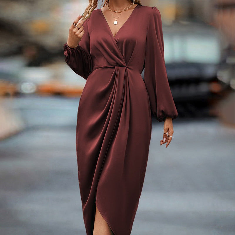 Women's Wrap Midi Dress | Celeste