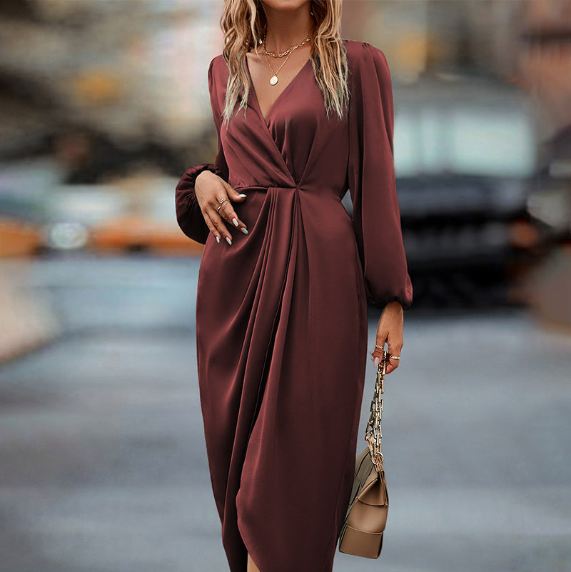Women's Wrap Midi Dress | Celeste