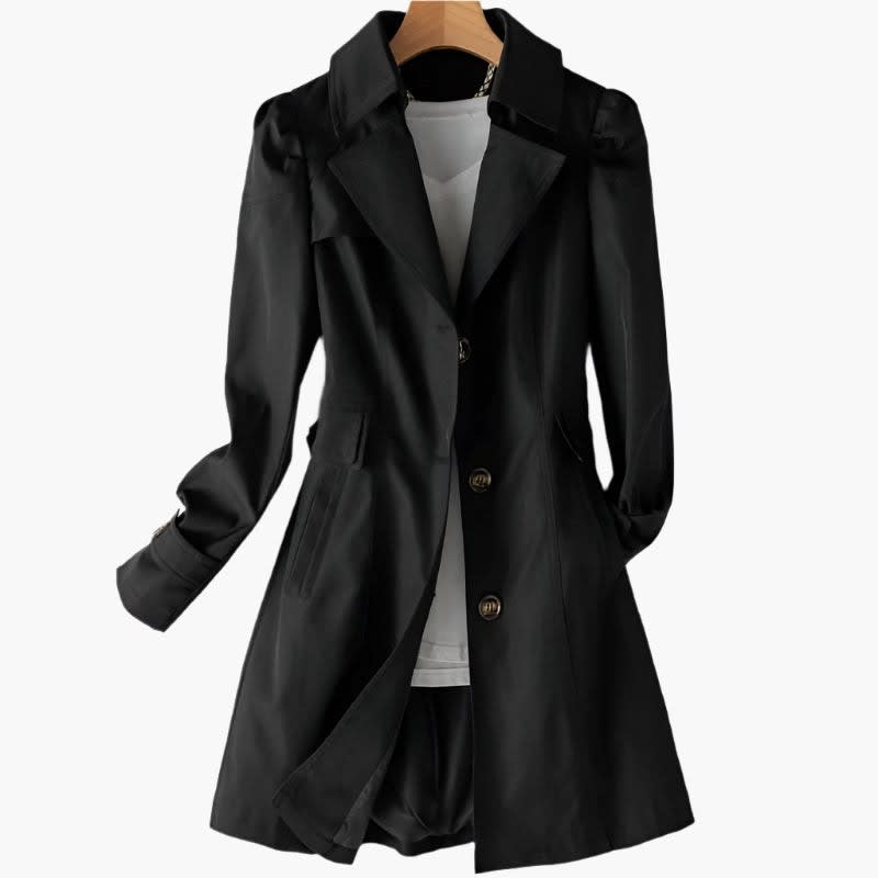 Women's Single Breasted Trench Coat | Rebecca_6