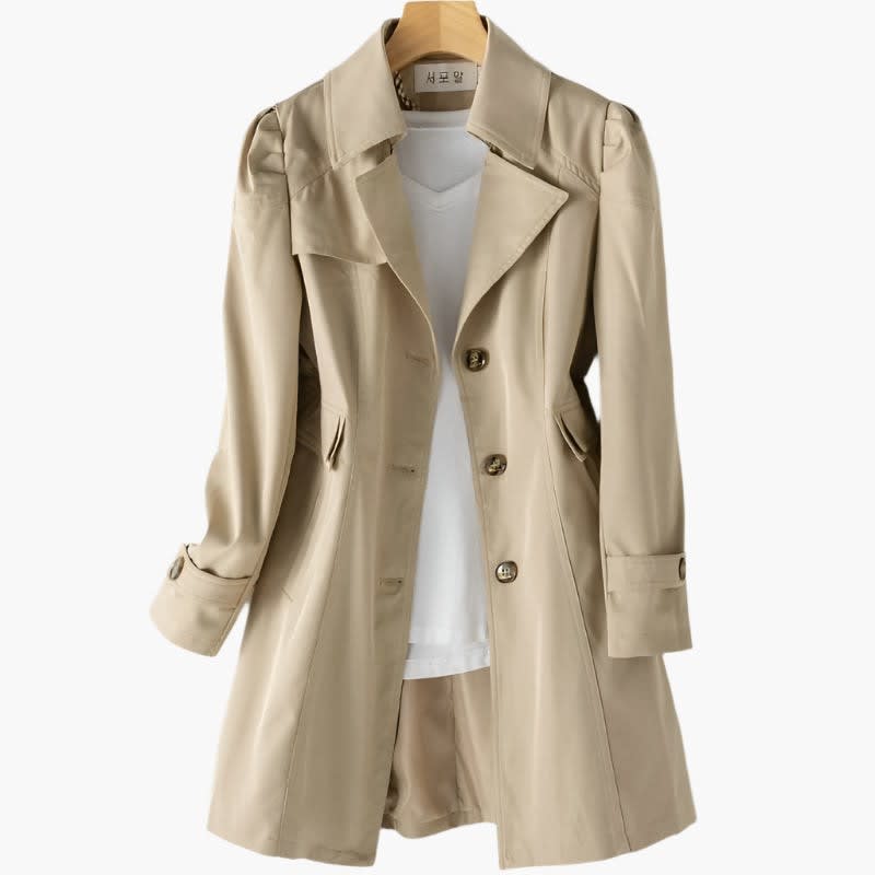 Women's Single Breasted Trench Coat | Rebecca_7