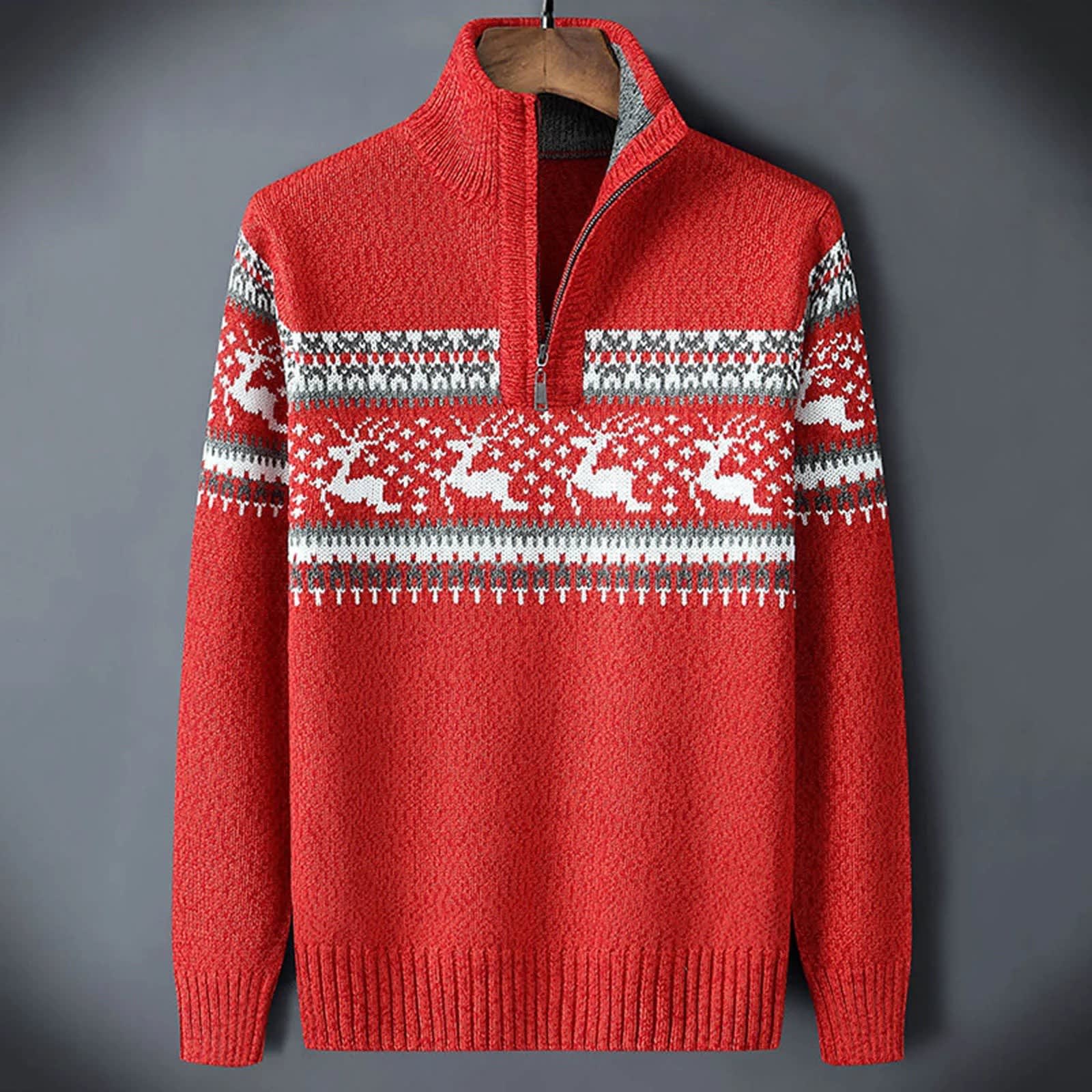 Men's Fair Isle Half Zip Jumper | Jesse_2