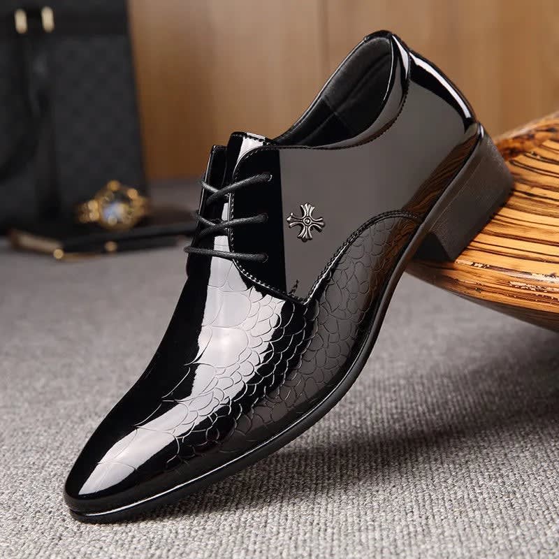Men's Patent Leather Formal Shoes | Ieuan_2