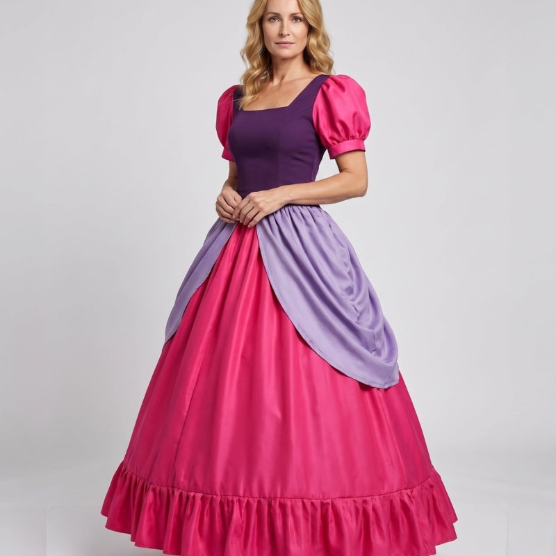 Women's Ruffled Princess Costume Gown | Seraphina_1
