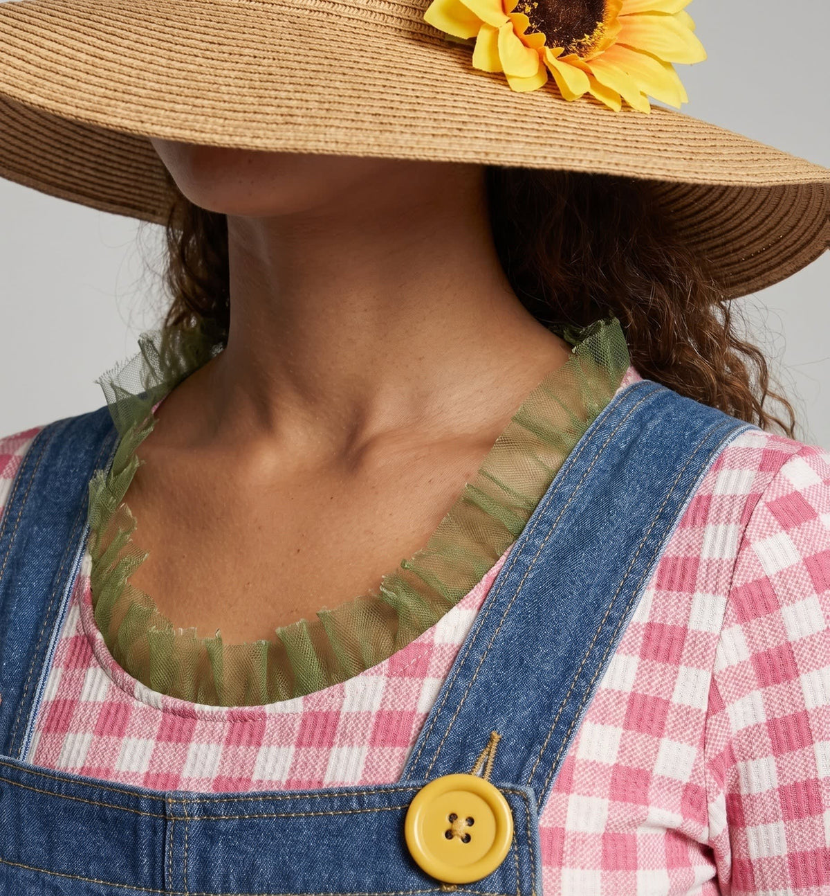Women's Dungaree Scarecrow Costume Set | Cecily_2