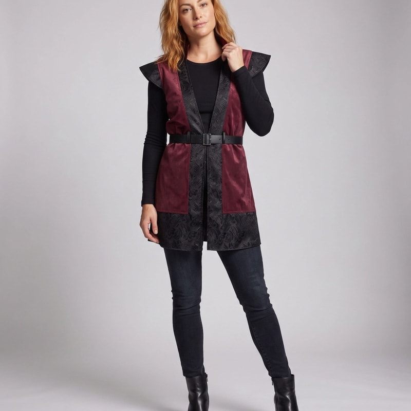 Women's Gothic Belted Costume Gilet | Nancy_1