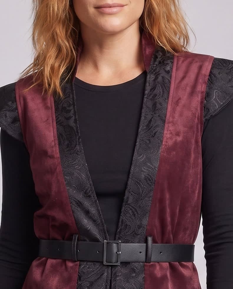 Women's Gothic Belted Costume Gilet | Nancy_3