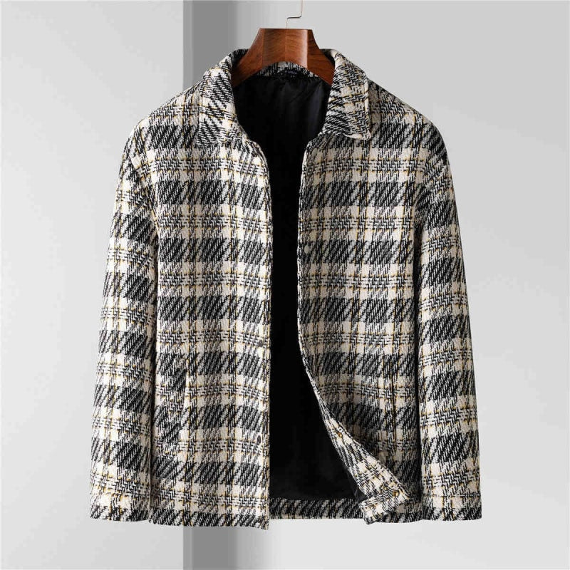 Men's Wool Blend Checked Jacket | Keith_1