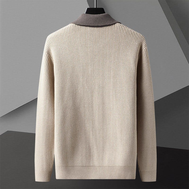 Men's Cotton Blend Knit Cardigan | Percy_2