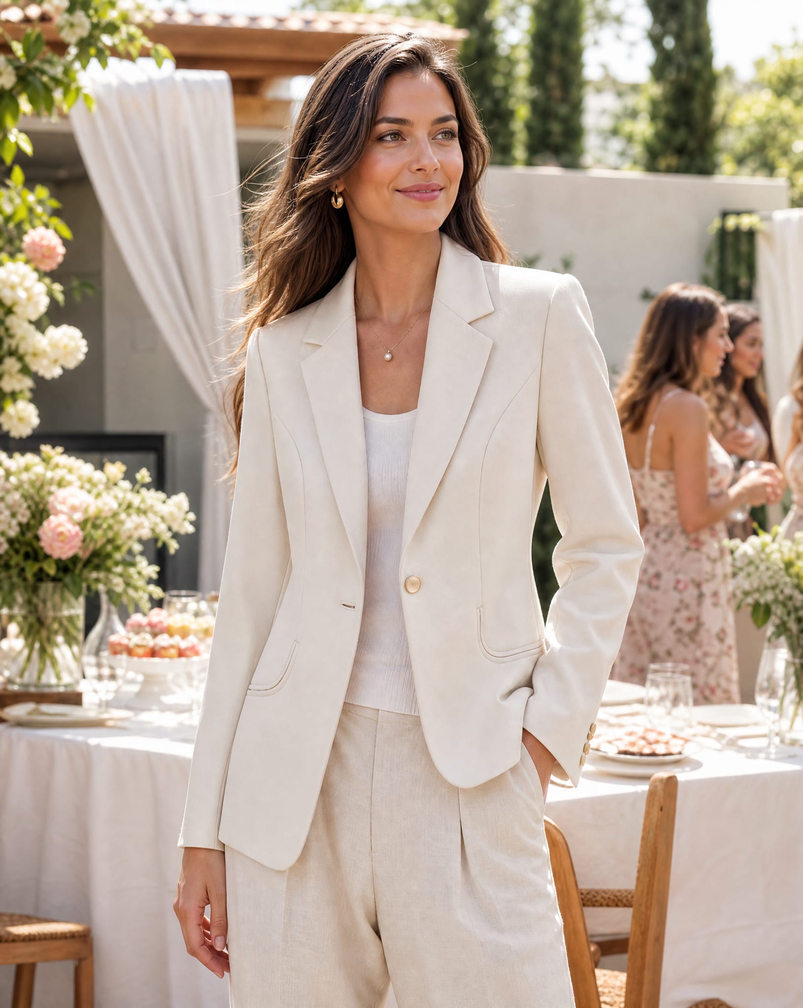 Women's Slim Fit Tailored Blazer | Seren_4