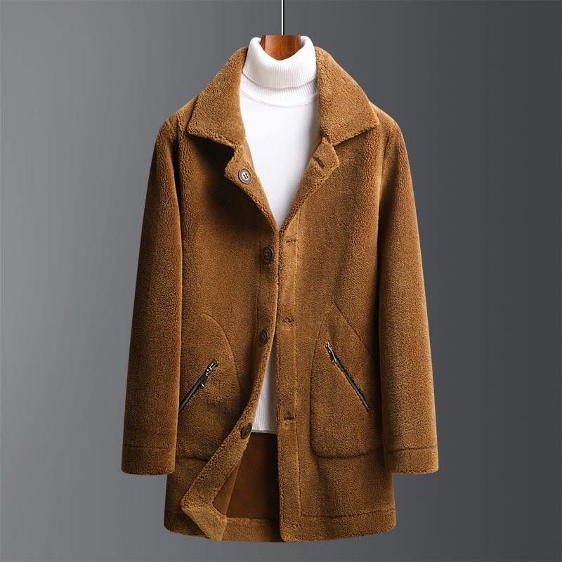 Men's Zip Pocket Shearling Coat | Dexter_1