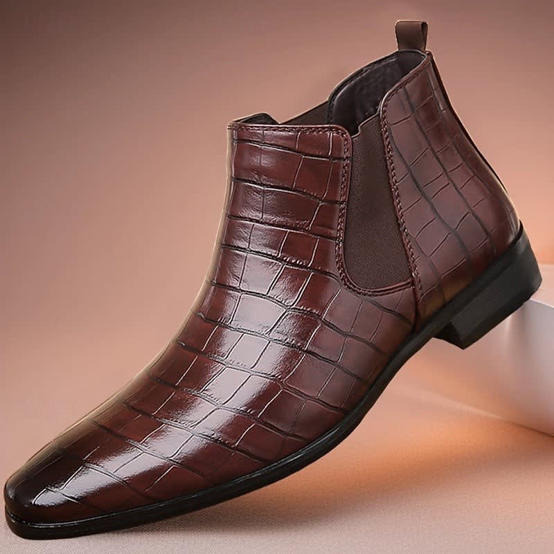 Men's Croc-Effect Chelsea Boots | Garth_12