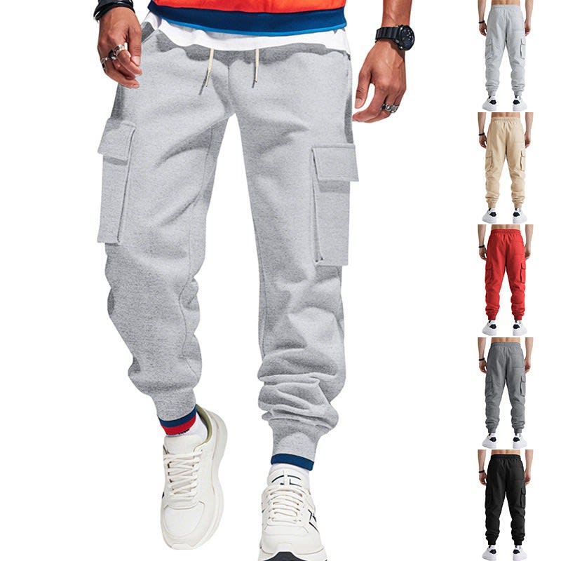 Men's Cotton Blend Cuffed Cargo Trousers | Gerard_1