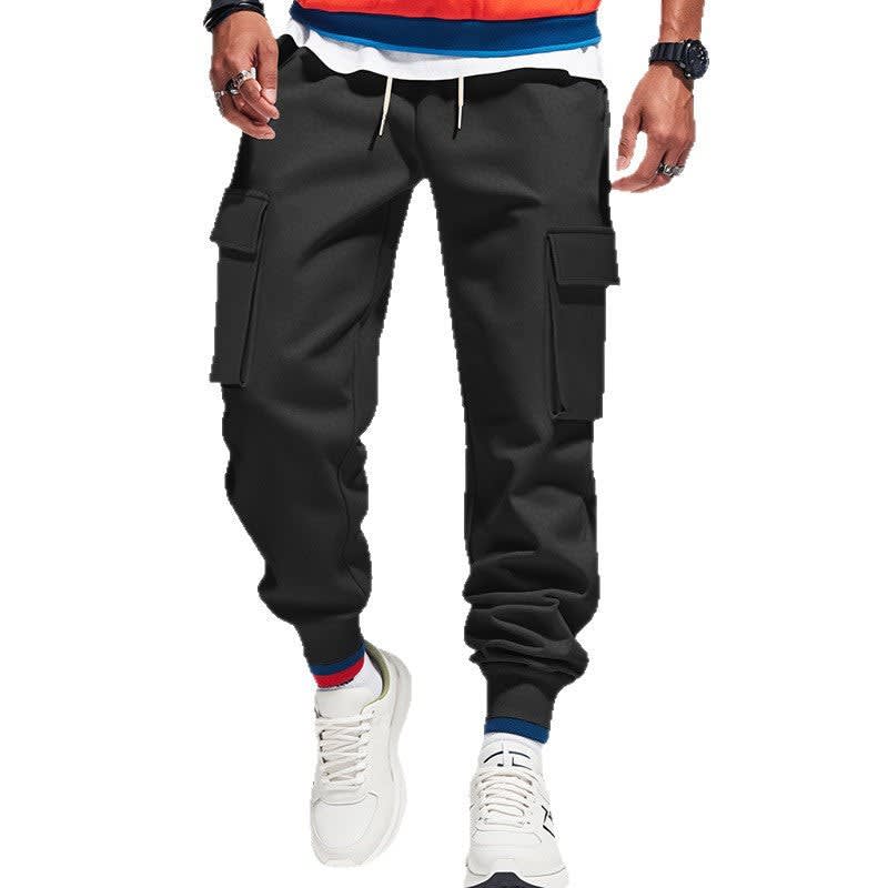 Men's Cotton Blend Cuffed Cargo Trousers | Gerard_5