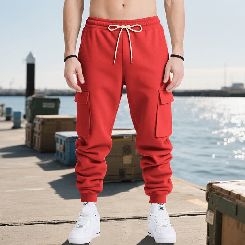 Men's Cotton Blend Cuffed Cargo Trousers | Gerard_8