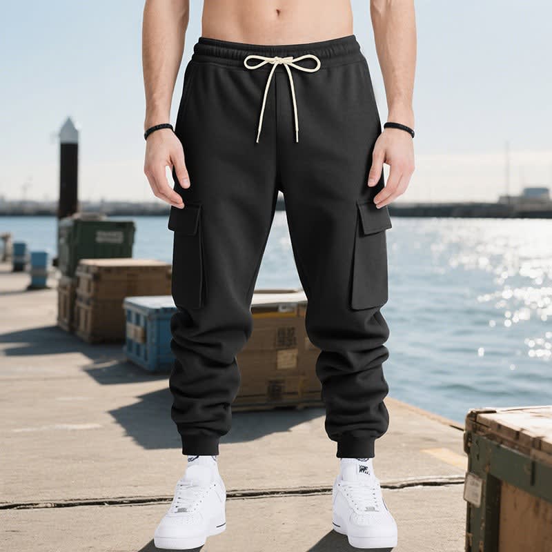 Men's Cotton Blend Cuffed Cargo Trousers | Gerard_9