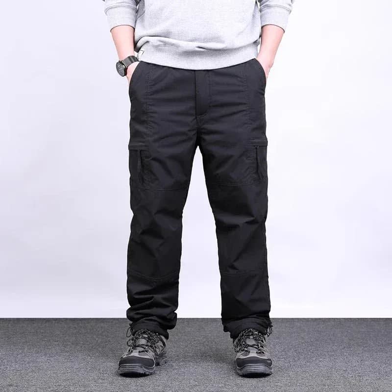 Men's Fleece Lined Soft Shell Cargo Trousers | Jonathan_1