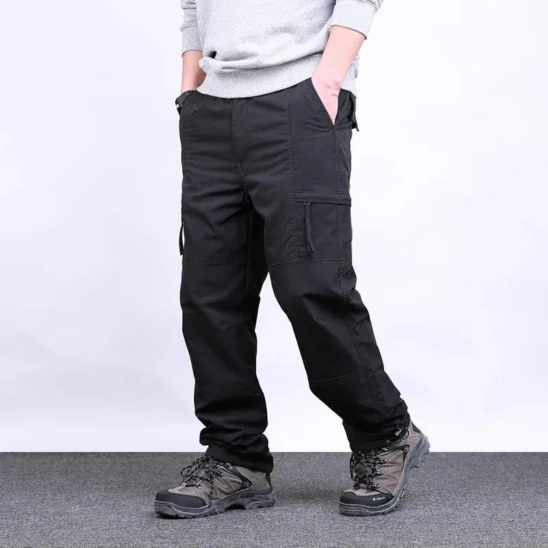 Men's Fleece Lined Soft Shell Cargo Trousers | Jonathan_2