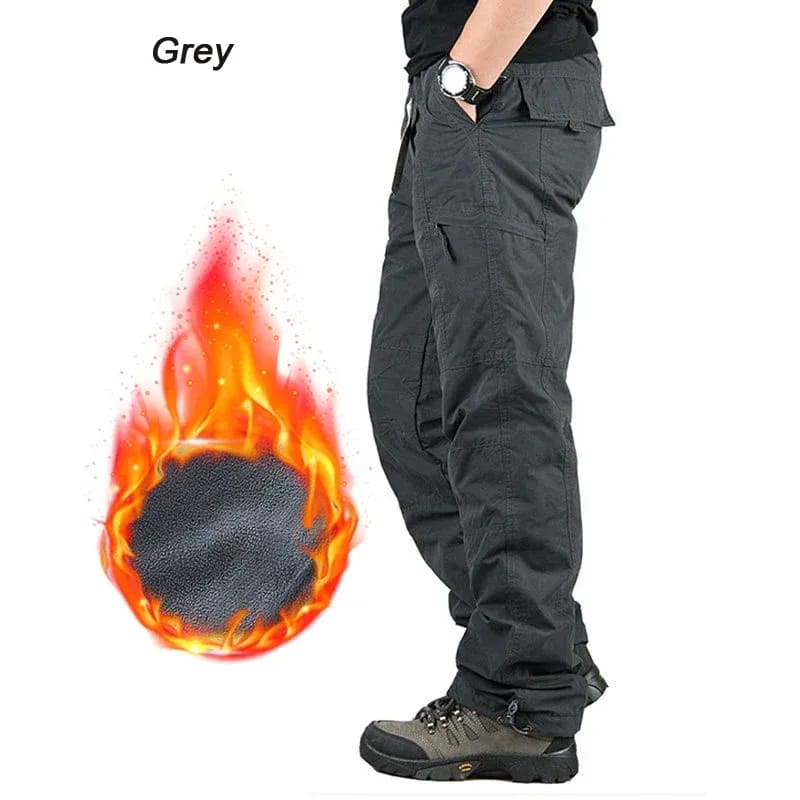 Men's Fleece Lined Soft Shell Cargo Trousers | Jonathan_5