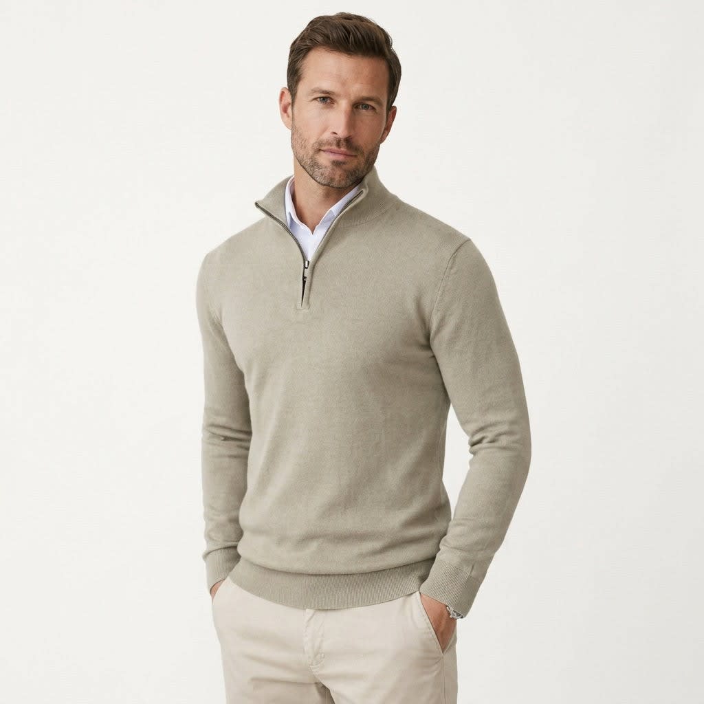 Men's Quarter Zip Knit Jumper | Richard_2