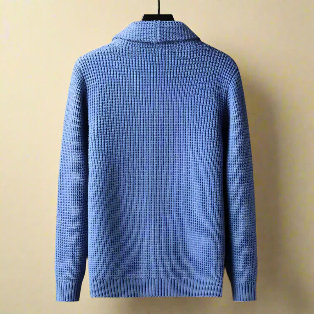 Men's Wool Blend Shawl Collar Cardigan | Wilfred_6