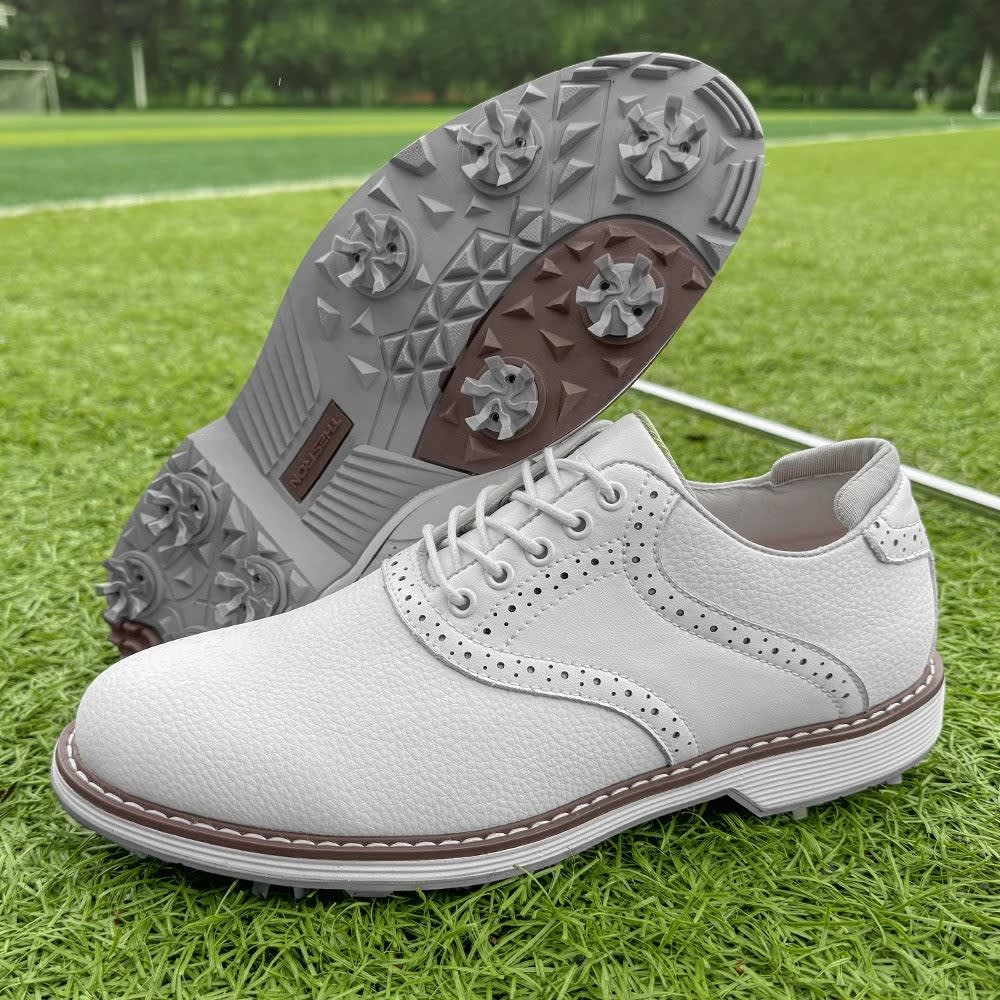 Men's Waterproof Spiked Golf Shoes | Auberon_13