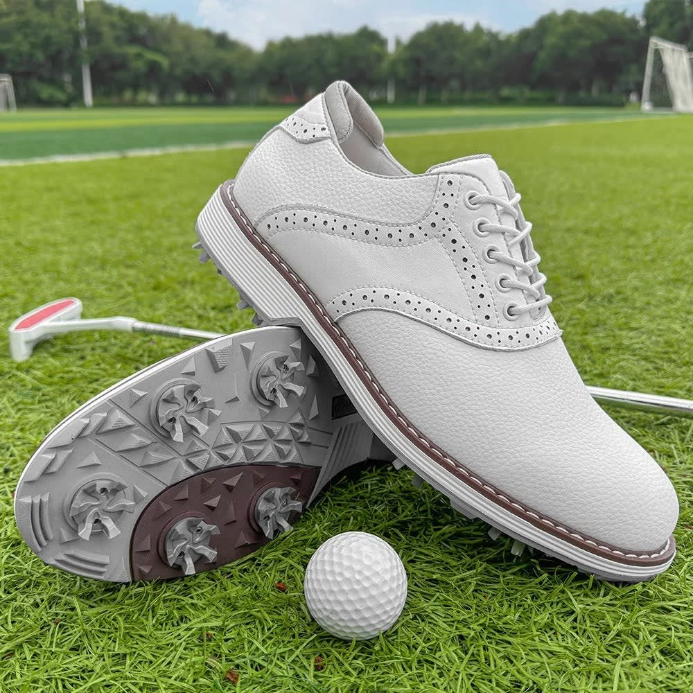 Men's Waterproof Spiked Golf Shoes | Auberon_18