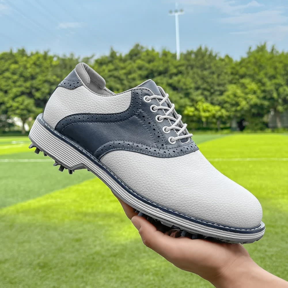 Men's Waterproof Spiked Golf Shoes | Auberon_2