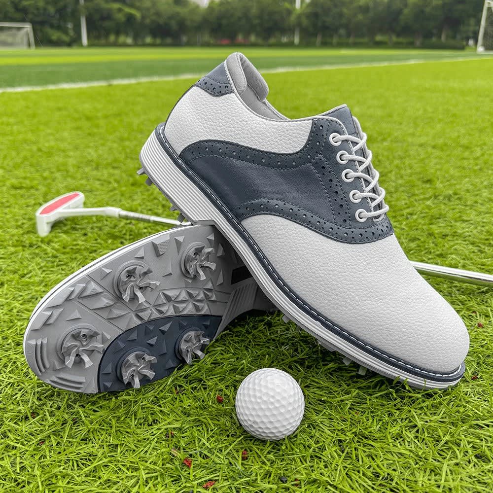 Men's Waterproof Spiked Golf Shoes | Auberon_7