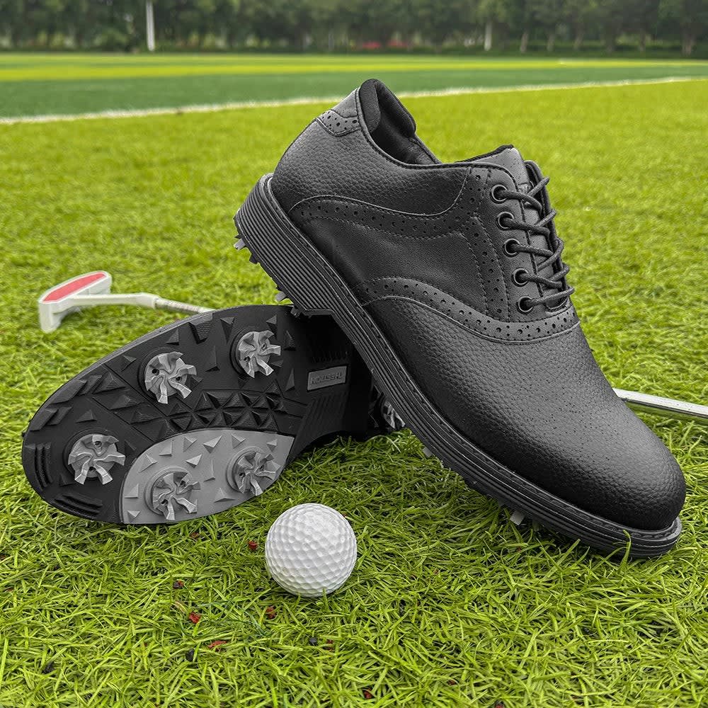 Men's Waterproof Spiked Golf Shoes | Auberon_8