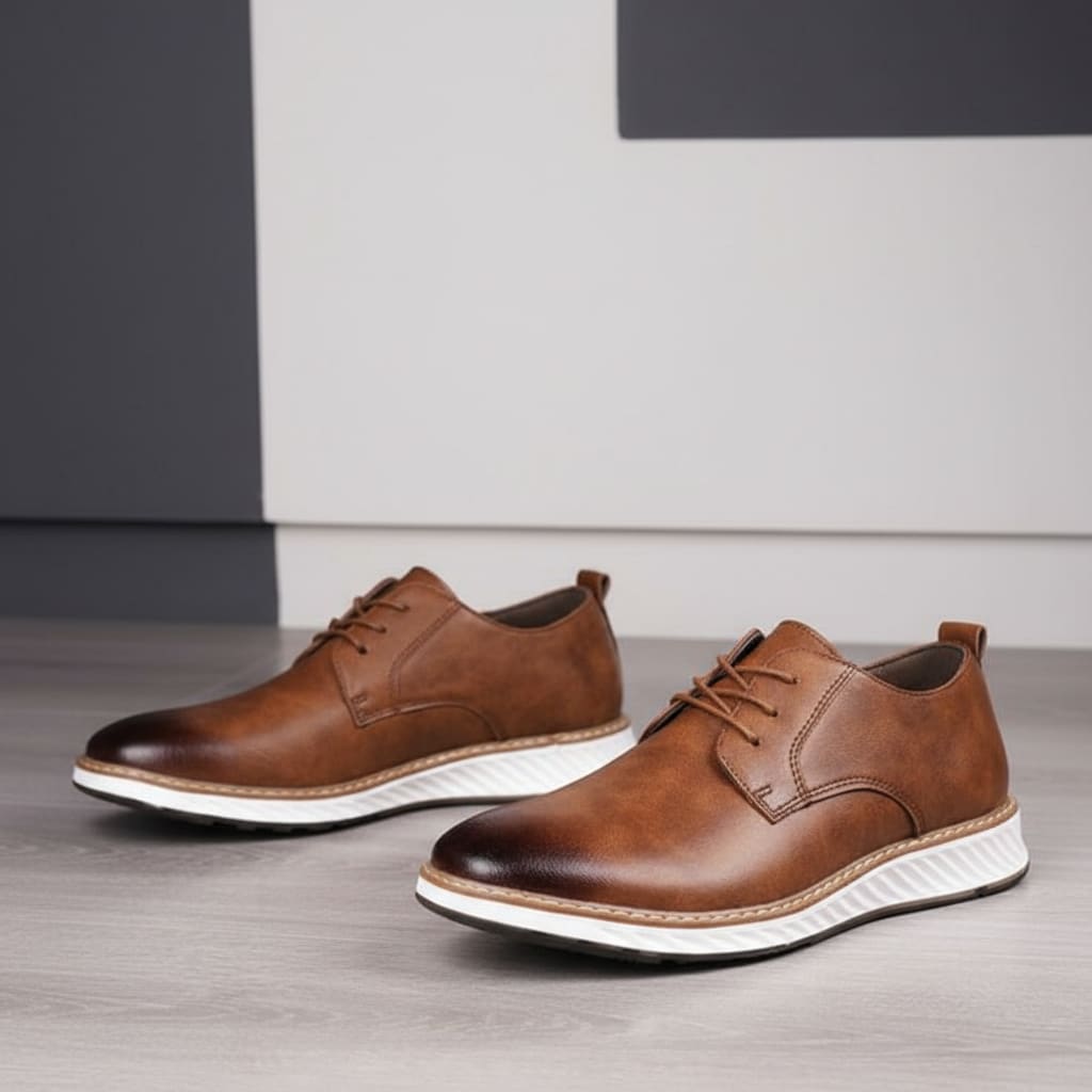 Men's Leather Lace-Up Casual Shoes | Haydn_2