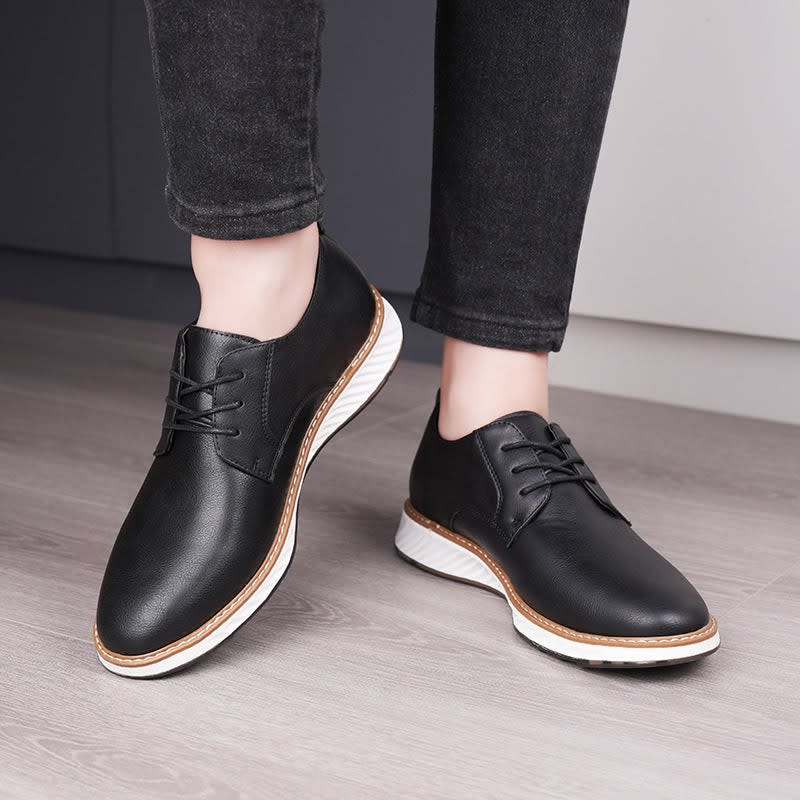 Men's Leather Lace-Up Casual Shoes | Haydn_4