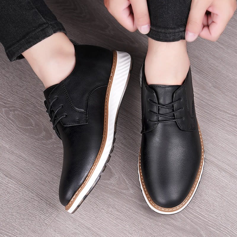 Men's Leather Lace-Up Casual Shoes | Haydn_5