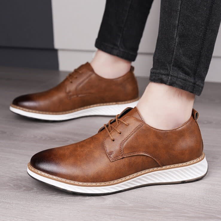 Men's Leather Lace-Up Casual Shoes | Haydn_7
