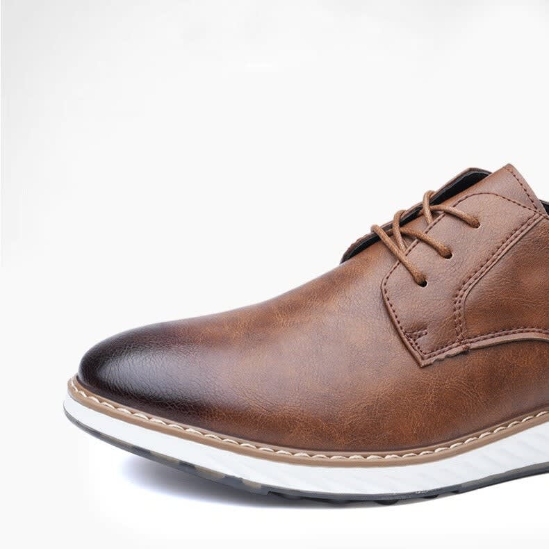 Men's Leather Lace-Up Casual Shoes | Haydn_8