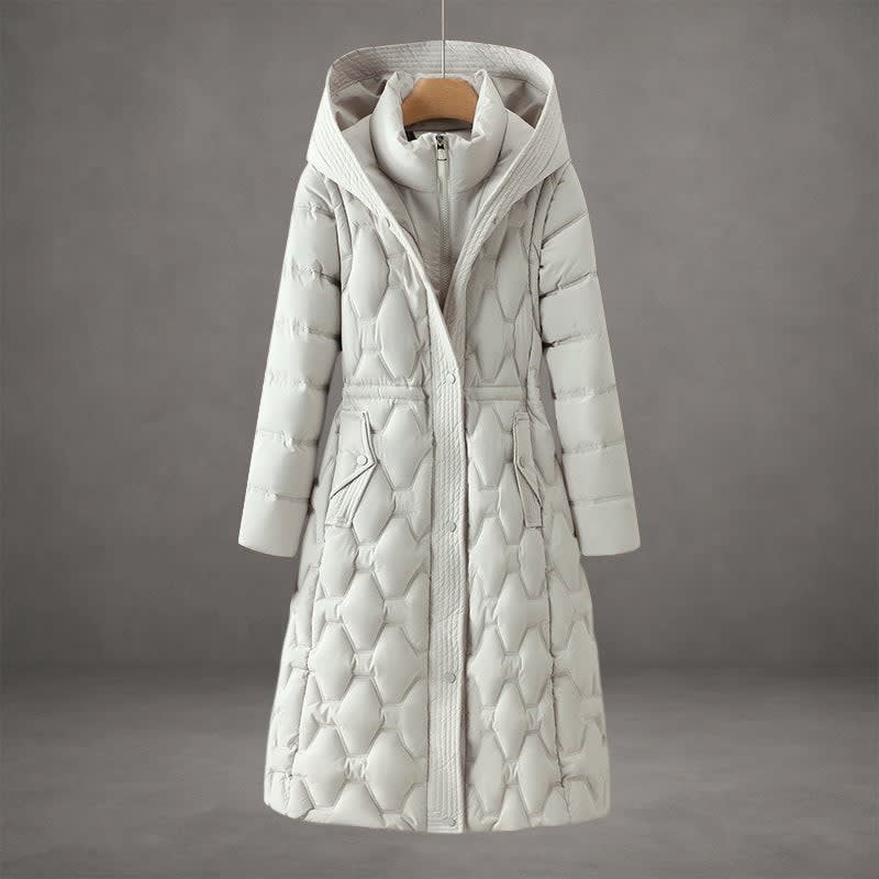 Women's Hooded Long Down Coat | Alice_2