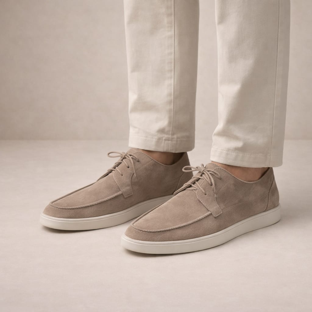 Men's Suede Lace-Up Loafers | Elijah_2