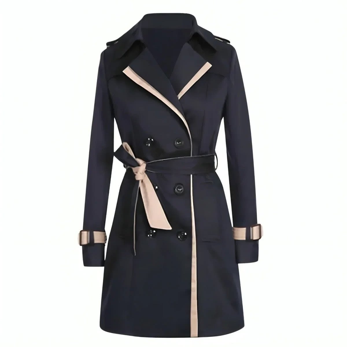 Women's Double Breasted Belted Trench Coat | Carmen_2