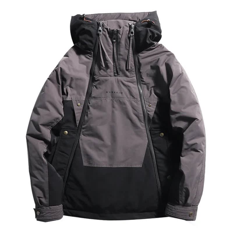 Men's Color Block Hooded Jacket | Bryn_2