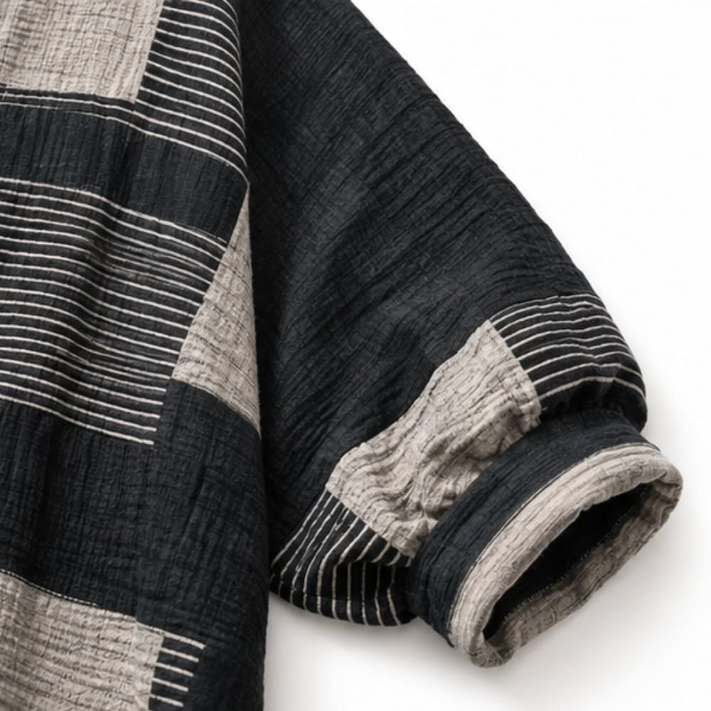 Women's Striped Color Block Loose Fit Set | Melody_8