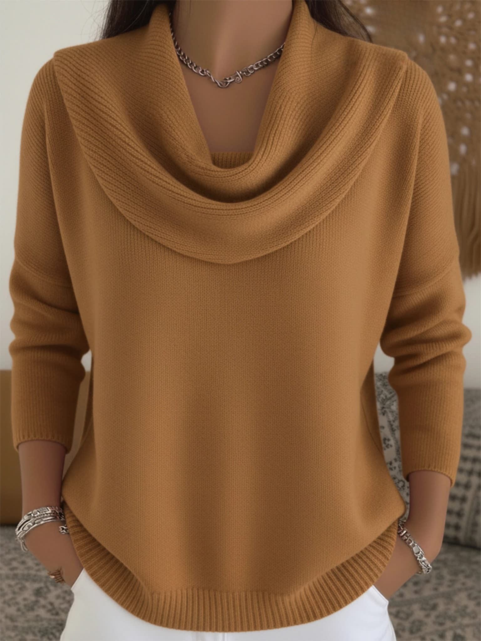Women's Knit Cowl Neck Jumper | Moira_2