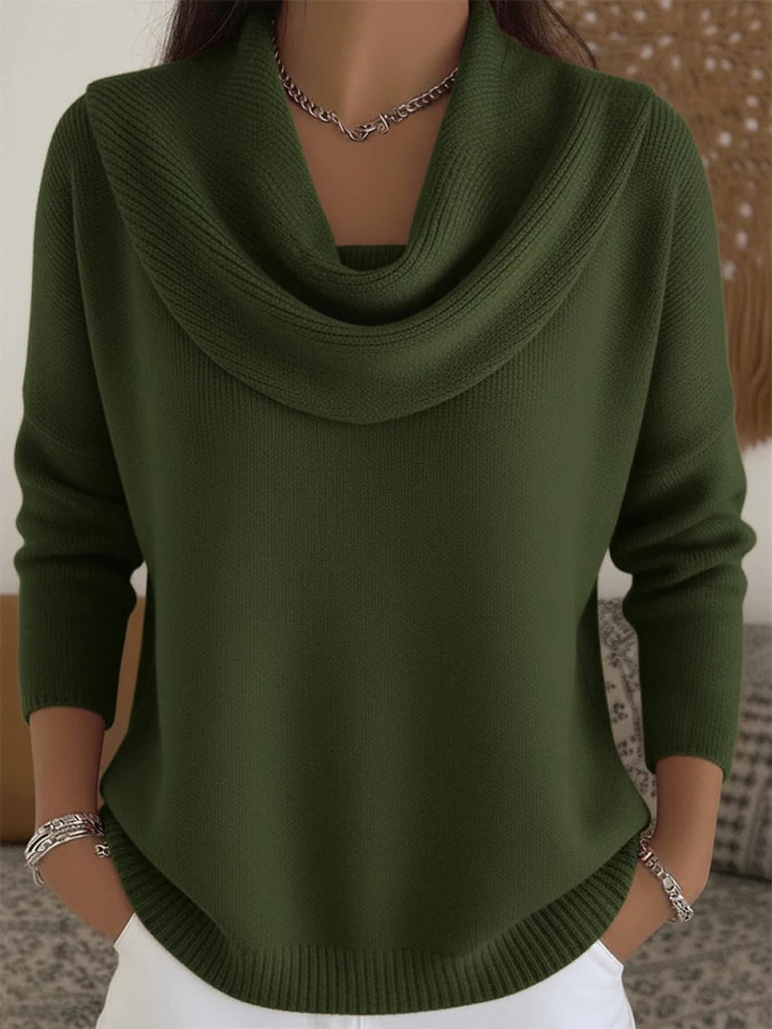 Women's Knit Cowl Neck Jumper | Moira_3