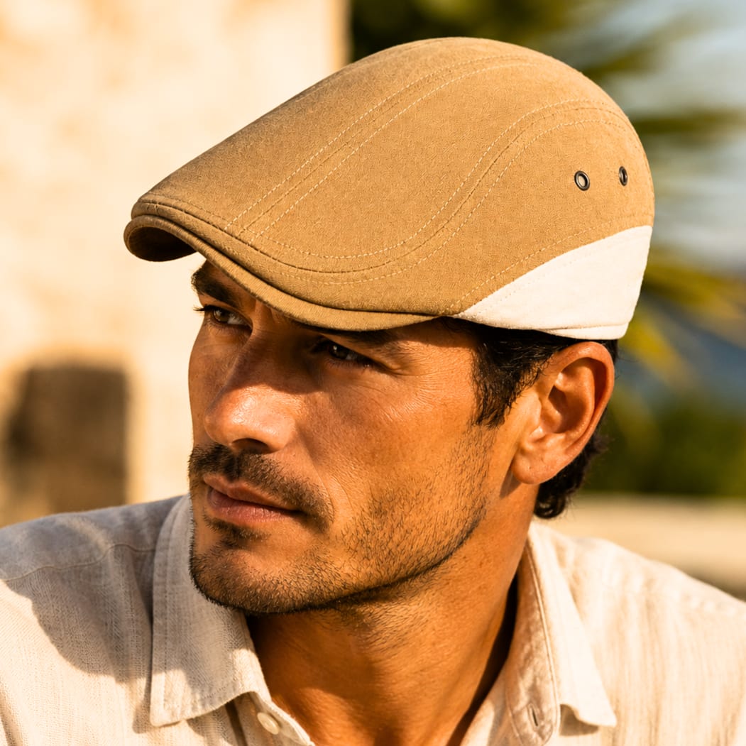 Men's Breathable Linen Flat Cap | Horace_4