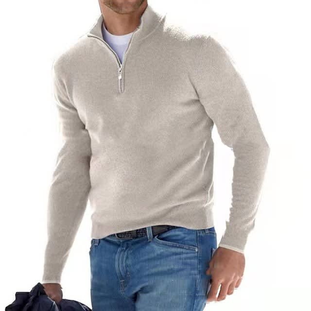 Men's Half Zip Knit Jumper | Glenn_3