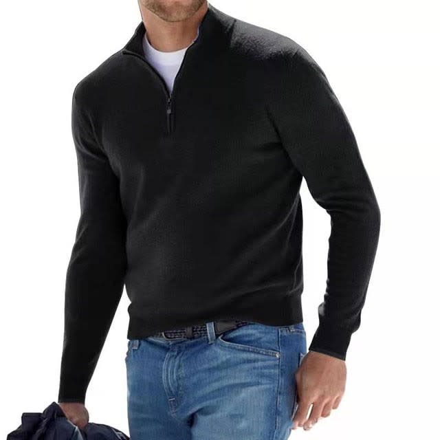Men's Half Zip Knit Jumper | Glenn_4