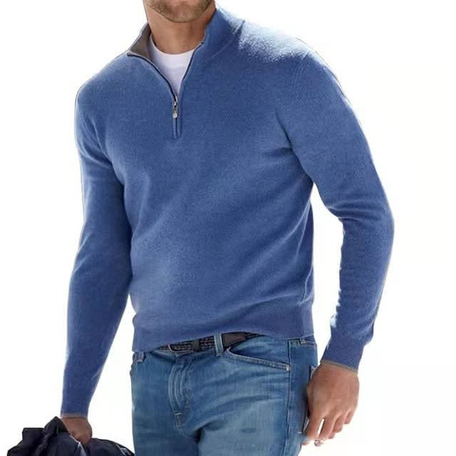Men's Half Zip Knit Jumper | Glenn_5