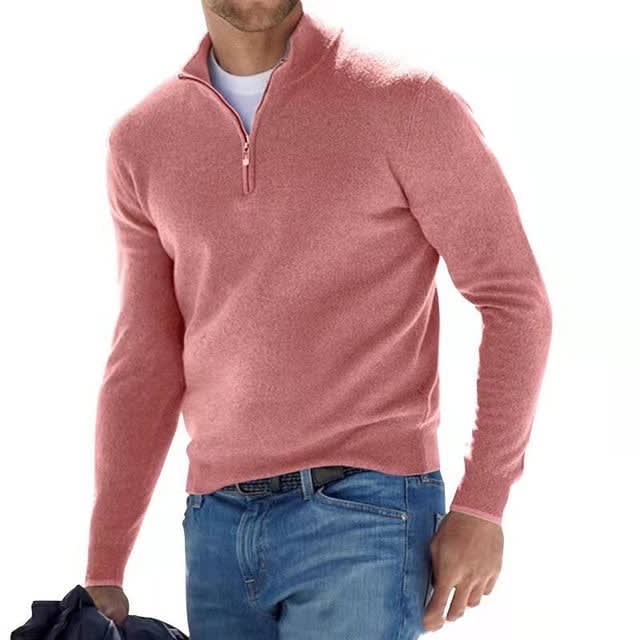 Men's Half Zip Knit Jumper | Glenn_7