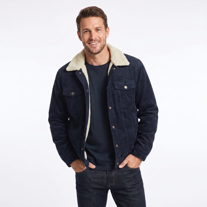 Men's Sherpa Lined Corduroy Jacket | Dashiell_1